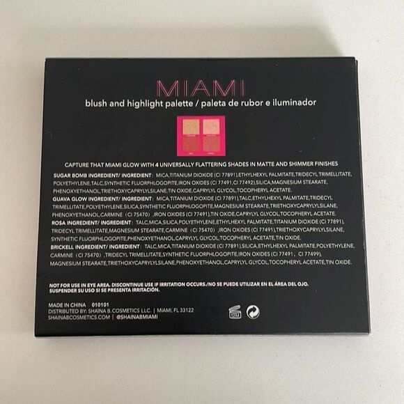 Shaina B. Miami Blush and Highlight Palette - Picture 2 of 3